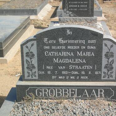 GROBBELAAR Catharina Maria Magdalena nee VAN STRAATEN 1913-1971