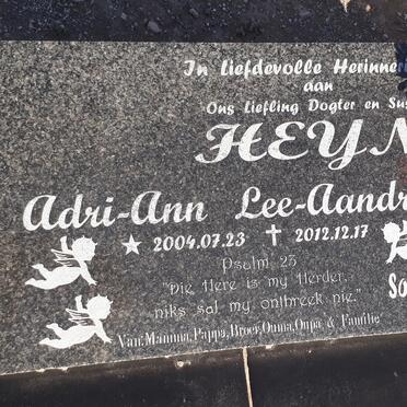 HEYN Adri-Ann Lee-Aandry 2004-2012