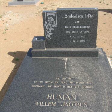 HUMAN Willem Jacobus 1920-1985