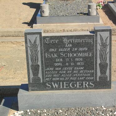 SWIEGERS Isak Scoombee 1906-1975