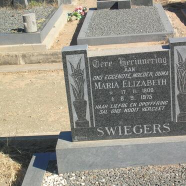 SWIEGERS Maria Elizabeth 1908-1975