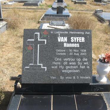 SYFER Hannes, van 1938-2003