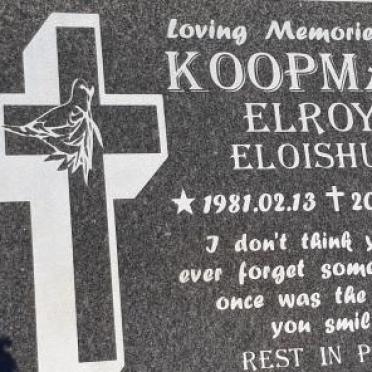 KOOPMAN Elroy Eloishus 1981-2016