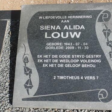 LOUW Siena Alida 1943-2009