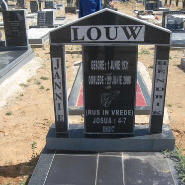 LOUW Jannie Hendrik 1931-2008