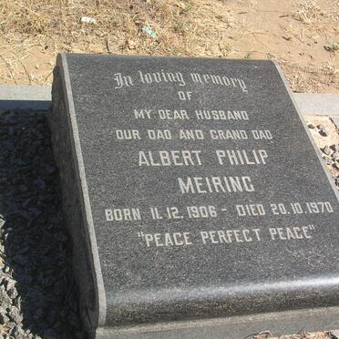 MEIRING Albert Philip 1906-1970 
