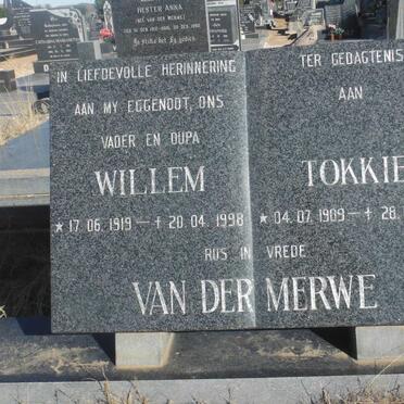 MERWE Willem, van der 1919-1998 &amp; Tokkie 1909-1983