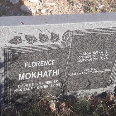 MOKHATHI Florence 1955-2011