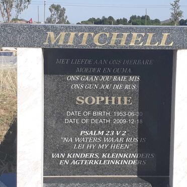 MITCHELL Sophie 1953-2009
