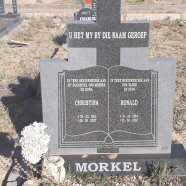 MORKEL Ronald 1954-2010 &amp; Christina 1953-2007