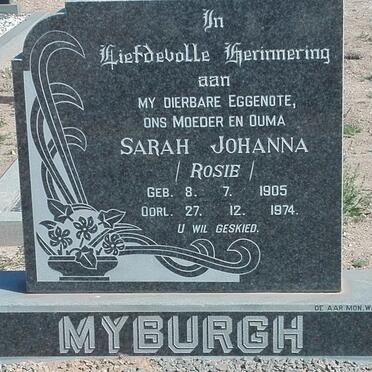 MYBURGH Sarah Johanna 1905-1974
