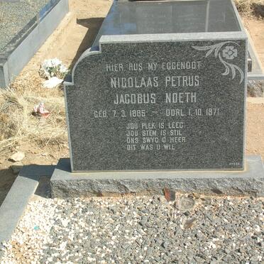 NOETH Nicolaas Petrus Jacobus 1885-1971