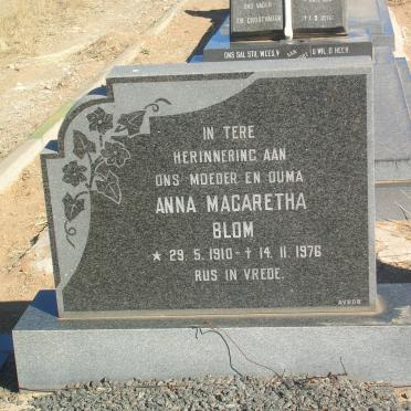 BLOM Anna Magaretha 1910-1976