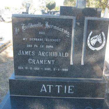 CRAMENT James Archibald 1931-1986 &amp; Isabella E. KRUGER 1933-