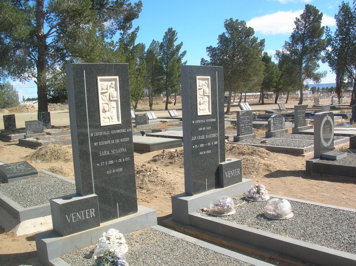 VENTER Jan Charl Marthinus 1896-1981 & Sara Susanna 1895-1971