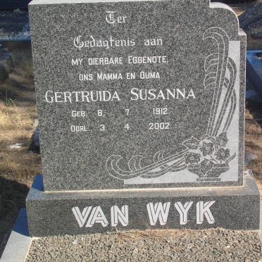 WYK Gertruida Susanna, van 1912-2002