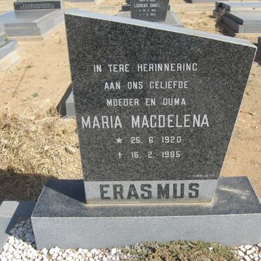 ERASMUS Maria Magdelena 1920-1985