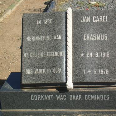 ERASMUS Jan Carel 1916-1976