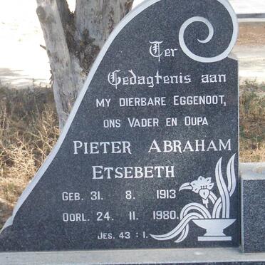 ETSEBETH Pieter Abraham 1913-1980 