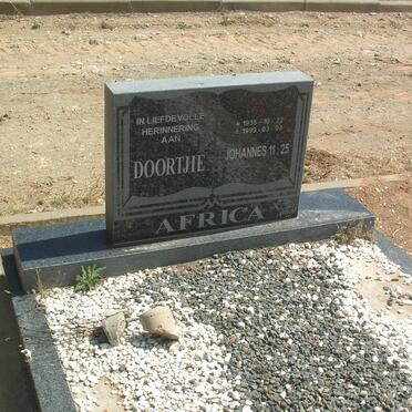 AFRICA Doortjie 1935-1999