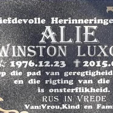 ALIE Winston Luxolo 1976-2015