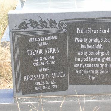 AFRICA Trevor 1962-1999 :: AFRICA Reginald D. 1984-1999