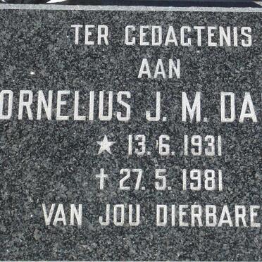 DANIELS Cornelius J.M. 1931-1981