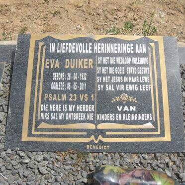 DUIKER Eva 1932-2011