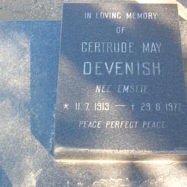 DEVENISH Gertrude May nee EMSLIE 1913-1977