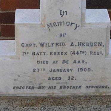 HEBDEN Wilfrid A. -1900