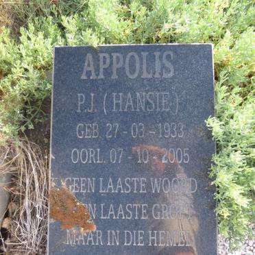 APPOLIS P.J. 1933-2005