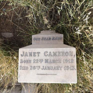 CAMERON Janet 1912-1913