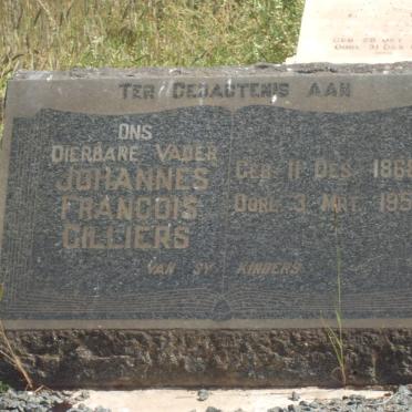 CILLIERS Johannes Francois 1868-1951