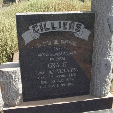 CILLIERS Grace nee DE VILLIERS 1902-1979