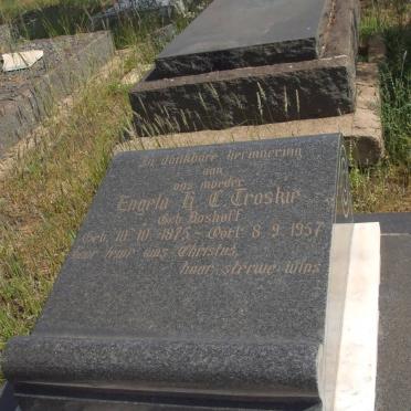 TROSKIE Engela H.C. nee BOSHOFF 1875-1957