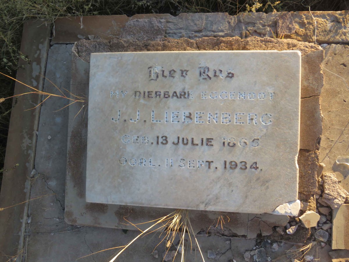LIEBENBERG J.J. 1865-1934