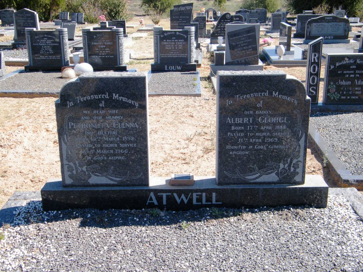 ATWELL Albert George 1888-1969 & Petronella Guenna BESTER 1892-1966