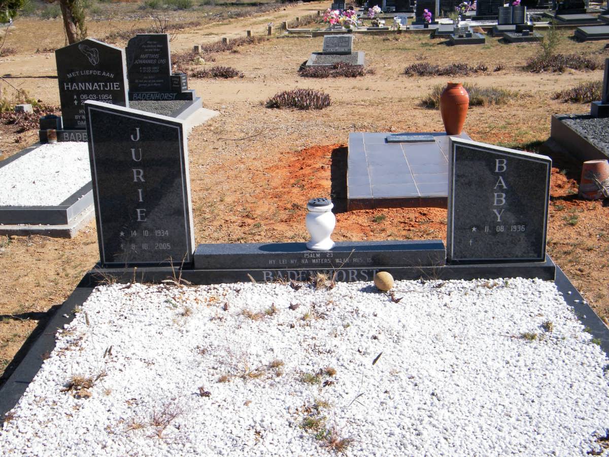 BADENHORST Jurie 1934-2005 & Baby 1936-