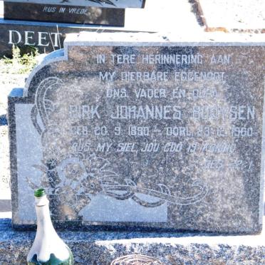 BOOYSEN Dirk Johannes 1890-1960
