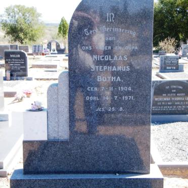 BOTHA Nicolaas Stephanus 1904-1971