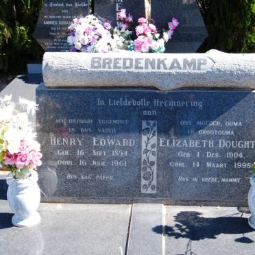 BREDENKAMP Henry Edward 1894-1961 &amp; Elizabeth Doughty 1904-1998