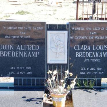 BREDENKAMP John Alfred 1906-1995 &amp; Clara Louise THOMAS 1910-1971