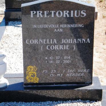 PRETORIUS Cornelia Johanna 1914-2001