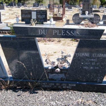 PLESSIS Yvonne Elizabeth, du nee THOMAS 1937-1980