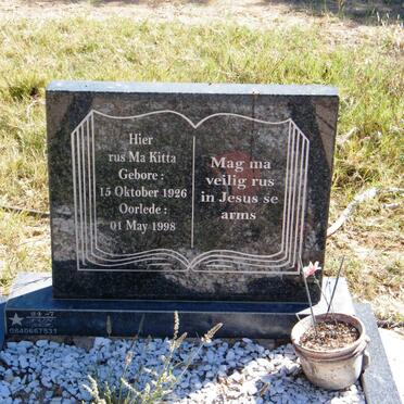 ? Ma Kitta 1926-1998