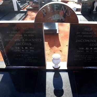 PEENS Hendrik Johannes Jacobus 1914-1991 & Jacomina Louisa 1921-1985 
