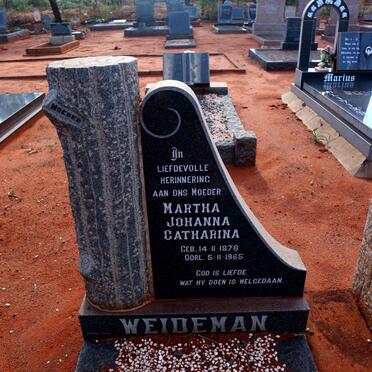 WEIDEMAN Martha Johanna Catharina 1878-1965