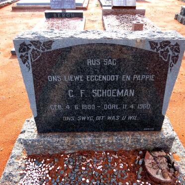 SCHOEMAN C.F. 1880-1960