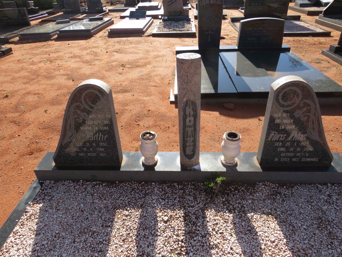 KOTZE Floris Petrus 1927-2008 & Bettie 1932-1984 _1