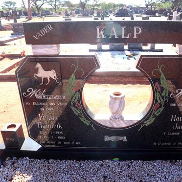 KALP Frans Hendrik 1925-1993 & Hendrina Jacoba OLIVIER 1934-